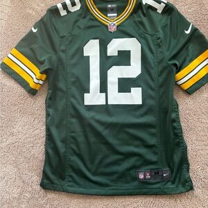 Nike Green and Yellow Men's Jersey